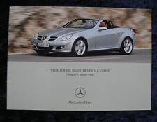 Mercedes SLK price list
