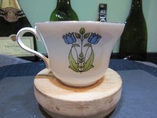 Vintage Art Nouveau Paragon China Teacup Macintosh Blue Tulip Design 4471 Good