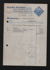 Schramberg, invoice 1954, Karl