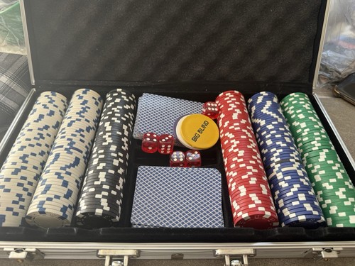 500 piece poker chip set - 500,
