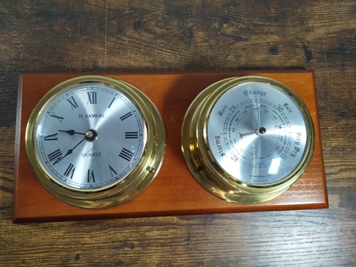 Samuel brass ship s clock - h,