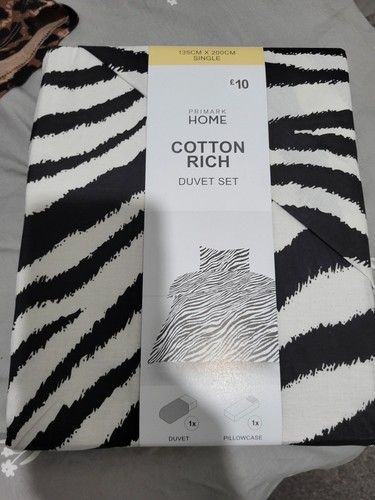 Primark zebra print duvet - primark,
