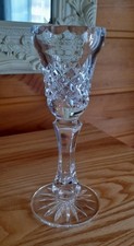 Candle Holder by Cavan of Ireland Lead Crystal 6” Diamond Cut. New Other.