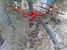 2xAlbatros German Bi-Planes,1 x Fokker Triplane and 1x Fokker Bi-plane Handbuilt