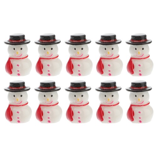 Pcs resin miniature snowman - 10,