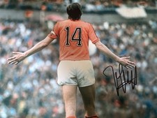 Johan Cruyff Hand Signed Photo 16x12 Inch Autograph Includes COA Holland