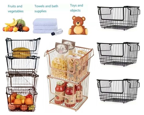 Stackable storage basket - stackable,