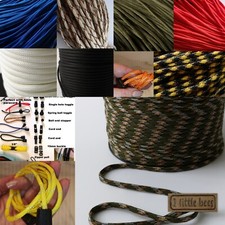 4mm Paracord Strong Rope Cord Reflective 550 Lanyard Parachute Bush craft UK