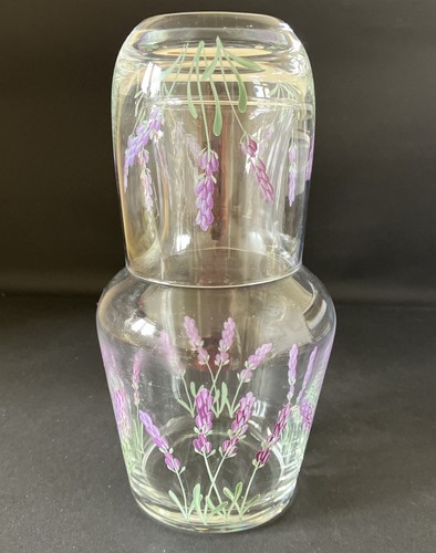 Vintage handpainted carafe - vintage,