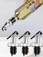 2pcs Oil Bottle Spout Pourer Wine Liquor Pourer Cap Dispenser Seasoning Bottles