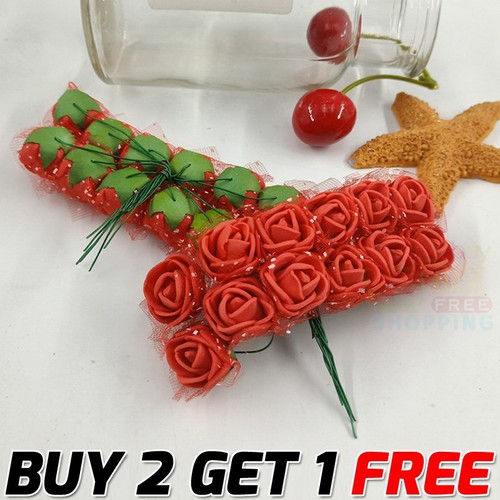 144pcs artificial flowers mini - 144pcs,