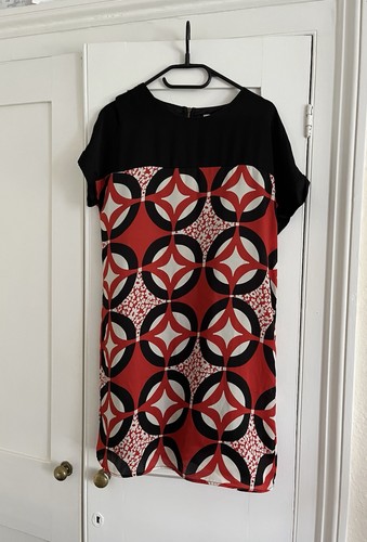 Random geometric print dress - random,