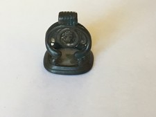 antique victorian Brass / Metal wax seal Intaglio Rose/Flower /Head Design fob
