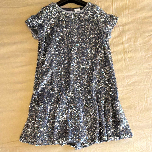 Zara girls silver sequin shift - zara,