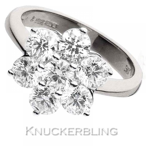 Diamond daisy engagement ring - daisy,