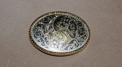 Oval western antique silver - western,