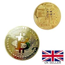 Bitcoin Physical Collectible Coin Fun UK Seller (BTC) Collectors Coins Novelty