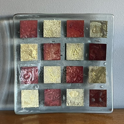 Downs handmade glass square - jo,