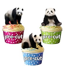 PRECUT Panda Bears Edible Cup