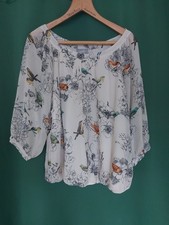 Wallis Women'sblouse Long Sleeve Bird Print