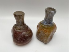Vintage Studio Glass Bottles Hand Blown Murano?