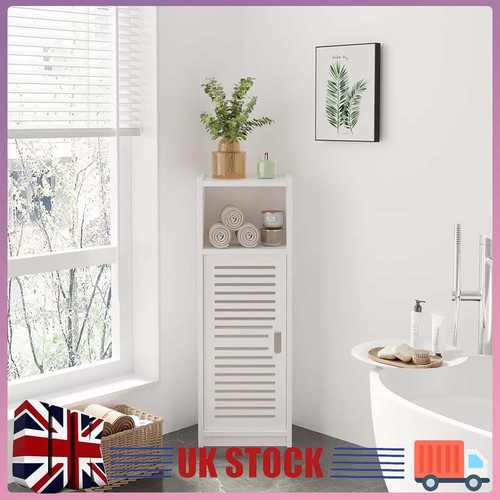 White bathroom floor storage - bathroom,