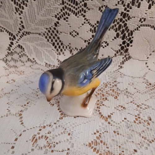 Vintage goebel blue tit - blue,