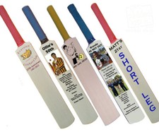 getpaddedup Personalised Anniversary Mini Miniature Cricket Bat : Choose Handle