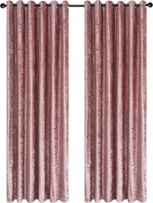 Crushed Velvet Curtains Eyelet