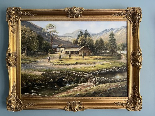 Original vintage oil painting - vintage,