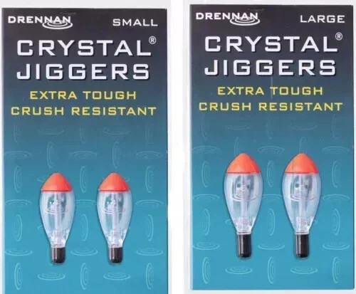 Drennan crystal jigger floats - crystal,