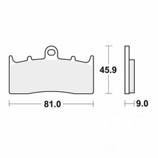 Trw brake pad front set - brake,