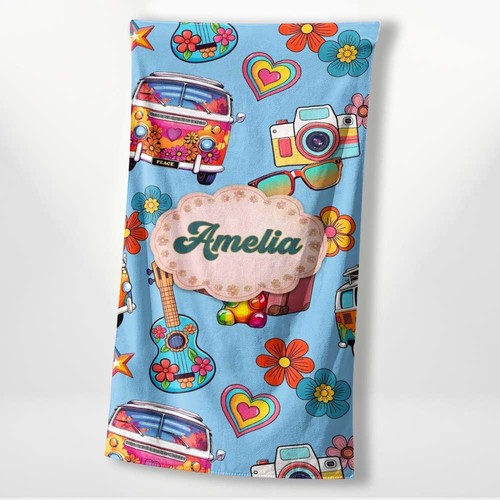 Personalised name beach bath - name,