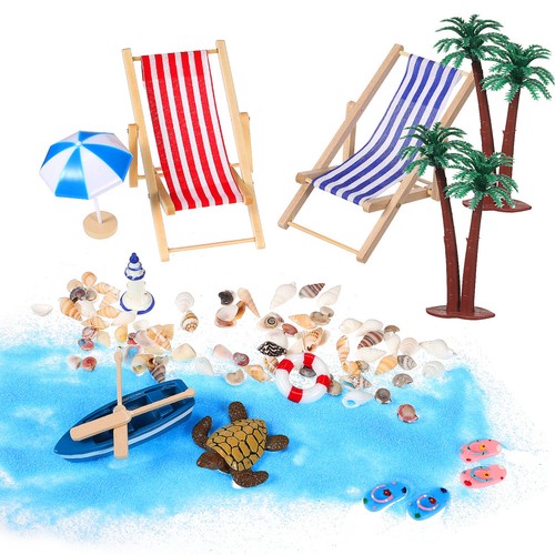 Mini beach ornaments miniature - beach,