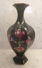 Vase black pink rose gold - pink, gilt