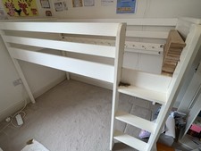 GLTC Mid-Sleeper Columbus White Cabin Bed