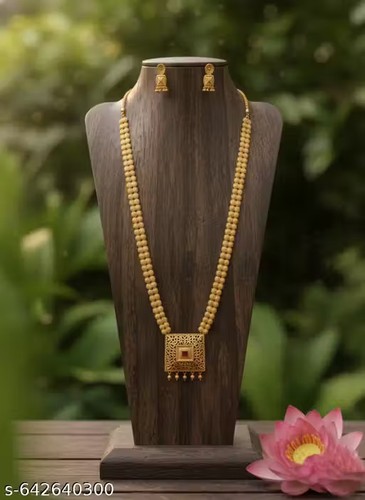 Gold temple jewellery set - temple,