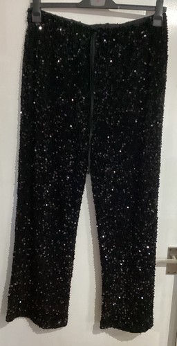 Viral sequin trousers - sequin, black
