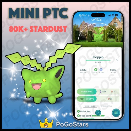 Pokémon ptc shiny hoppip - shiny,