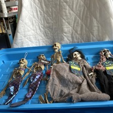 Collection of 4 x Halloween Hanging decorations some with tags used 