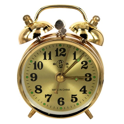 Retro old alarm clock - alarm,
