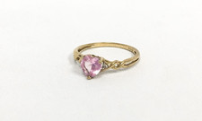 10K Yellow Gold Diamond Pink