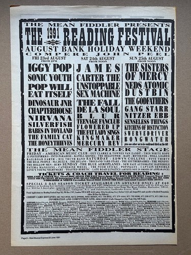 Reading festival 1991 - reading,