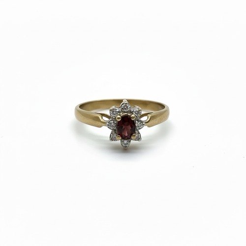 9ct yellow gold natural red - 9ct,