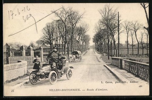 Postcard auto dion bouton - postcard,