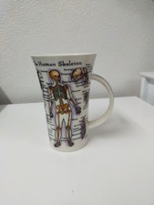 Dunoon The Human Body Human Skeleton By Jane Goodwin Stoneware Cup Mug H15cm VGC