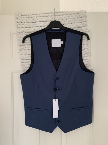 Bnwt topman blue - bnwt, waistcoat