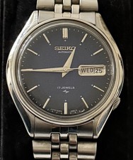 Seiko Automatic 17 Jewels Japan 6309 Men’s Watch – Navy Blue Dial, Vintage