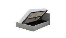 Lavendon Double Side Open Ottoman Bed Frame Grey Modern Storage Solution