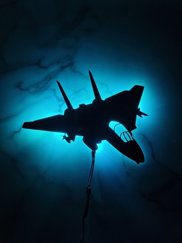 Fighter jet night - jet, f-14